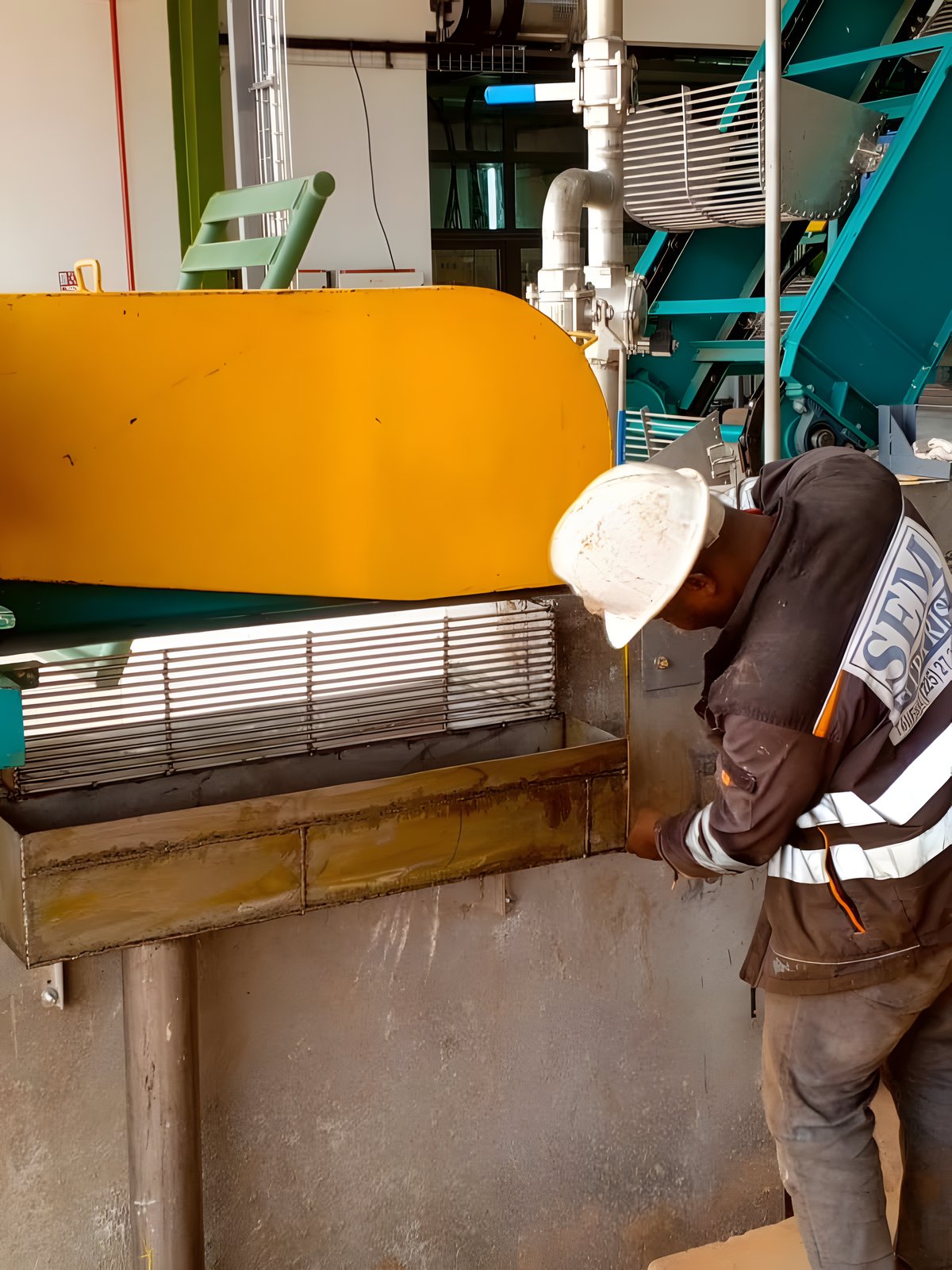 Intervention sur une ligne de production